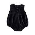 thumbnail image 1 of KyCheLot Baby Girls Summer Romper Cotton Breathable Sleeveless Bodysuit Casual Jumpsuit Clothes 0-10 Months, 1 of 4