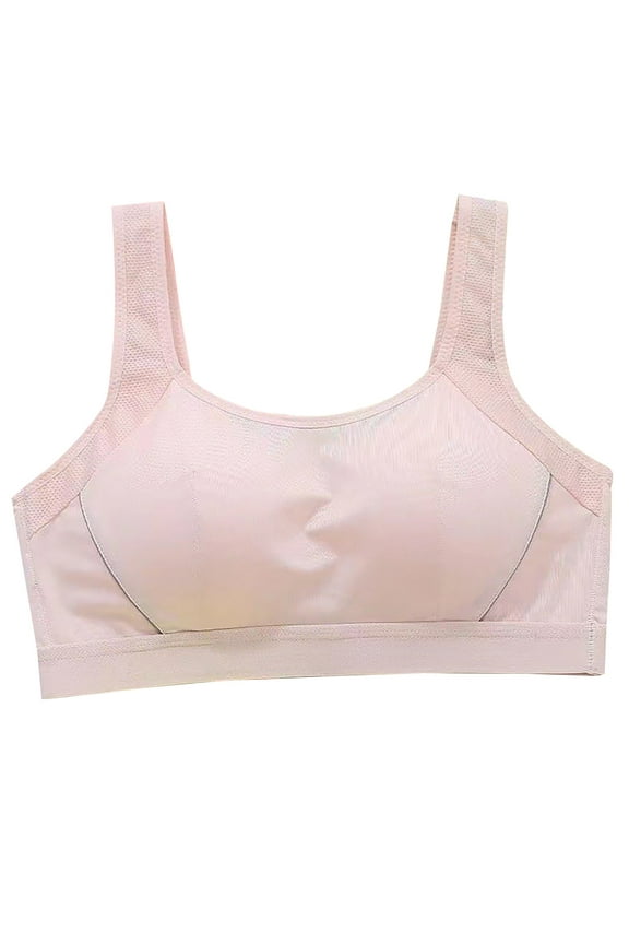 Big Girls Bras Comfort High Support with Padded Wicking Breathable Sport Bras for 12-16 Years