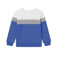 thumbnail image 1 of KyCheLot Boy's Shirts Long Sleeve Crew Neck Color Block Pullover Casual Loose Athletic Daily Tee, 1 of 5