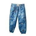 thumbnail image 1 of KyCheLot Boys Casual Pants Baggy Elastic Waist Tie Dye Printed Straight Leg Denim Pants 2-10 Years, 1 of 5
