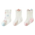 thumbnail image 1 of KyCheLot Boys Girls Ankle Socks Comfy 3 Pairs Thin Cotton Crew Socks Casual Dailywear 0-5 Years, 1 of 3