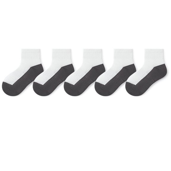 KyCheLot Boys Girls Athletic Socks Breathable Short Cotton Socks Comfy Sport Ankle Socks for Toddelr Kids 1-19 Years
