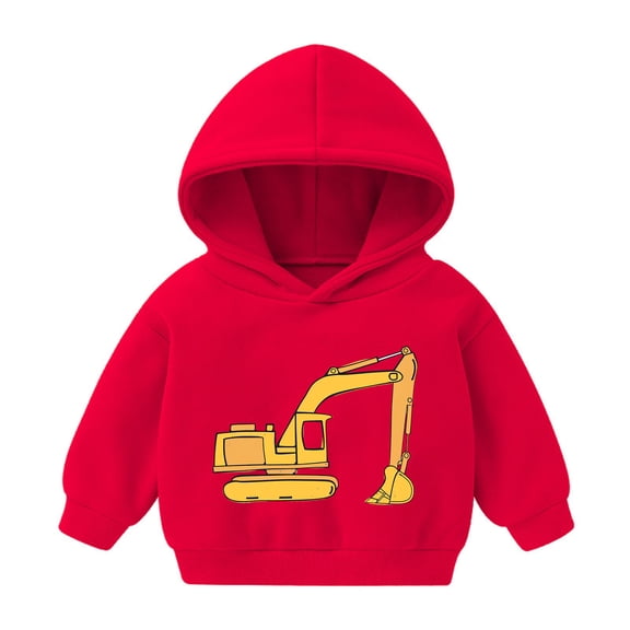 KyCheLot Boys Girls Hoodies Print Cute Warm Long Sleeve Shirts Casual Sweatshirt School Daily 2-7 Years