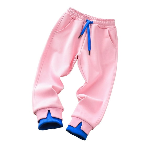 KyCheLot Boys Girls Sweatpants with Drawstring and Pockets Elastic Waist Candy Color Unisex Sports Pants 2-10 Years