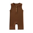 thumbnail image 1 of KyCheLot Boys Girls Tank Romper Summer Cotton Sleeveless Jumpsuit Baby Clothes for 0-24 Months, 1 of 3