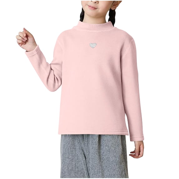 KyCheLot Boys Girls Tops Base Layer Soft Cotton Long Sleeve Turtleneck Undershirt for 3-16 Years