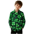 thumbnail image 1 of KyCheLot Boys St Patrick's Day Shirt Printed Button down Shirts Casual Long Sleeve Blouse 3-16 Years, 1 of 7