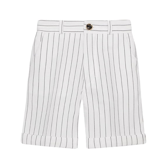 KyCheLot Boys Uniform Short with Pockets Flat Front Button Mid Waist Golf Dress Shorts 18 Months-12 Years