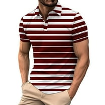 KyCheLot Casual Tops for Men Trendy Short Sleeve Breathable Business Shirt Athletic Tees Work Golf Shirt