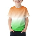 thumbnail image 1 of KyCheLot Colorful Tops for Boys Crewneck Gradient Color Print Short Sleeve Blouse Summer Playwear School 4-13Years, 1 of 4