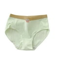 thumbnail image 1 of KyCheLot Cotton Briefs for Girls Mid Waist Breathable Comfy Solid Color Basic Stretchy Underwear 9-16 Years, 1 of 3