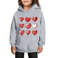 thumbnail image 1 of KyCheLot Cute Hoodies for Girls Long Sleeve Casual Pullover Tops Sweatshirts with Pocket 3-14 Years, 1 of 5