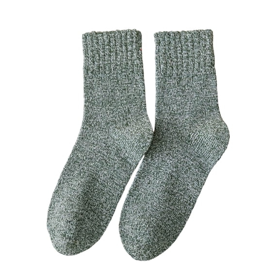 KyCheLot Daily Socks for Women Solid Color Mid-Calf Thicken Socks Winter Comfy Thermal Floor Socks