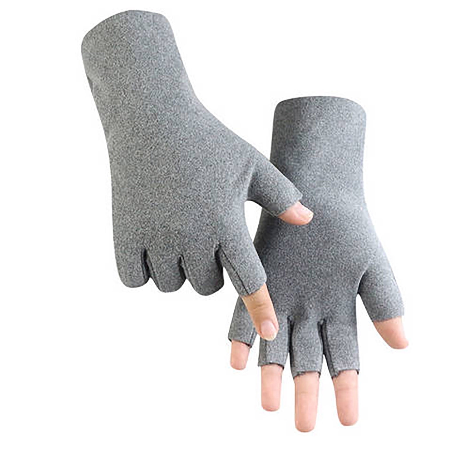 KyCheLot Fingerless Gloves for Women with Thumb Hole Stretchy Warm ...