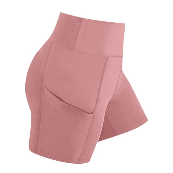 KyCheLot Girls Biker Shorts Workout Legging Comfort High Waist Wicking Dance Yoga Shorts with Pockets 4-15Years