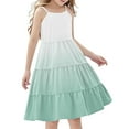 thumbnail image 1 of KyCheLot Girls Boho Dress Flowy Sleeveless Breathable Gardient Color Print Casual Sundress 4-14 Years Summer, 1 of 7