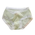 thumbnail image 1 of KyCheLot Girls Casual Underwear Soft Cotton Lace Trim Cute Mid Waist Briefs for Big Girls 9-14 Years, 1 of 2