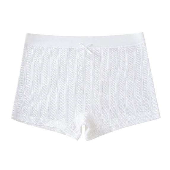 KyCheLot Girls Cotton Underwear Breathable Solid Color Panties Casual Boxer Briefs 4-13 Years