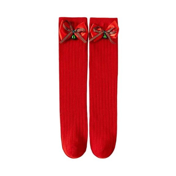 KyCheLot Girls Knee High Socks Christmas Cute Fall Winter Cotton Tube Socks Outdoor High Stockings 3-12 Years