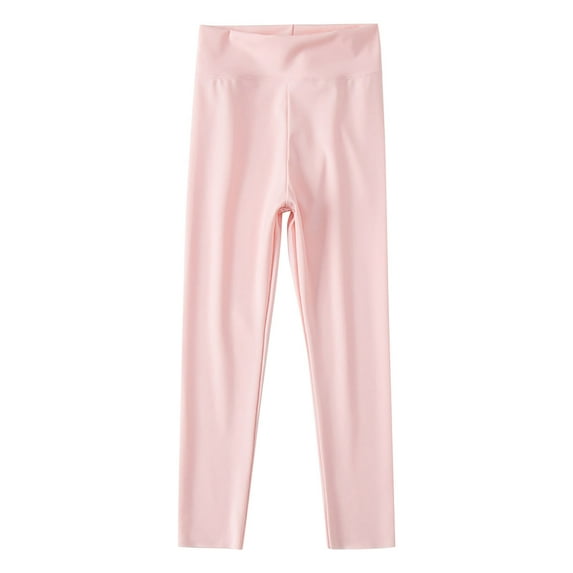 KyCheLot Girls Leggings Summer Quick Dry High Waist Stretchy Yoga Pants Workout Dance 2-12 Years