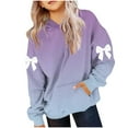 thumbnail image 1 of KyCheLot Girls Oversized Hoodie Lightweight with Pocket Cute Print Comfort Loose Sweatshirt 4-14 Years, 1 of 5