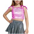 thumbnail image 1 of KyCheLot Girls Sequin Cami Tops Cute Tie Knot Spaghetti Strap Sparkly Fashion Sleeveless Shirts 4-14 Years, 1 of 5