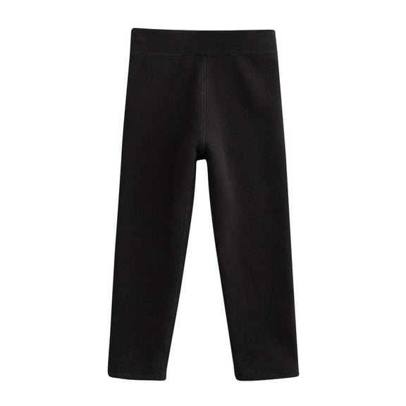 KyCheLot Girls Soft Leggings Solid Color Stretch Full Length Cotton Pants Bottoms Pants 1-11 Years