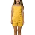 thumbnail image 1 of KyCheLot Girls Summer Outfits Breathable Straps Cami Tops and Shorts Cotton 2 Piece Set Pajamas Activewear 4-15 Years, 1 of 5