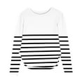 thumbnail image 1 of KyCheLot Girls Tunic Tops Long Sleeve Color Block Crewneck Stretchy Side Split Pullover School Tee Shirts 3-12 Years, 1 of 6