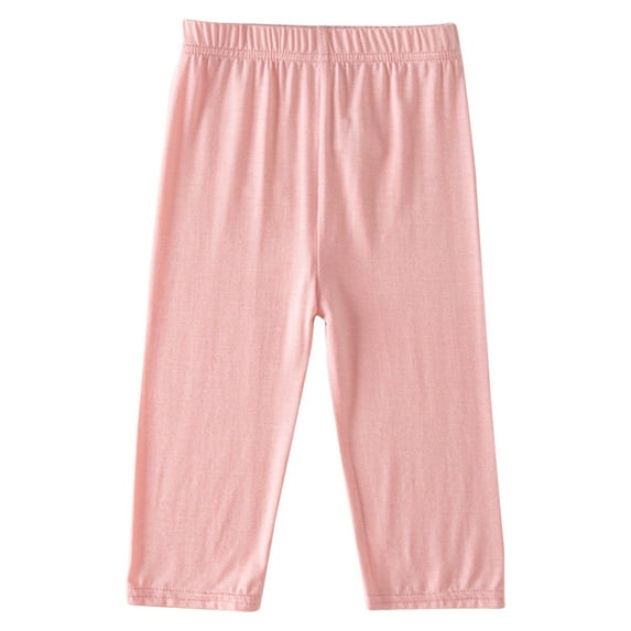 KyCheLot Girls Under Dress Tight Shorts Stretch Thin Knee Length Short Leggings Pants Yoga 2-13 Years