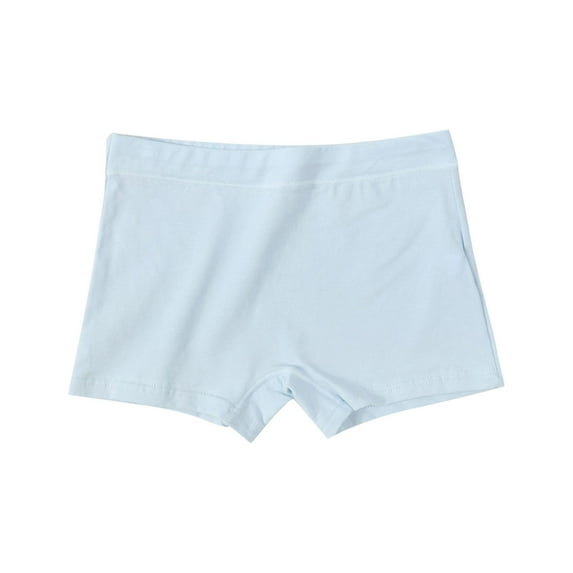 KyCheLot Girls Underwear Cotton Boyshorts Stretch High Waist Panties Solid Color Comfort Boxer Briefs 6-13 Years