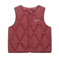 thumbnail image 1 of KyCheLot Kids Warm Outerwear Boys Girls Sleeveless Quilted Lightweight Basic Vest Coat 7-15 Years, 1 of 4