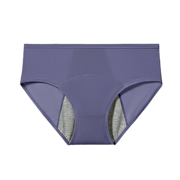 KyCheLot Leakproof Underwear for Women Period Seamless Breathable Comfy Mid Waist Briefs