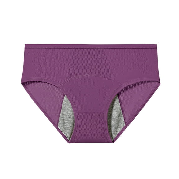 KyCheLot Leakproof Underwear for Women Period Seamless Breathable Comfy Mid Waist Briefs