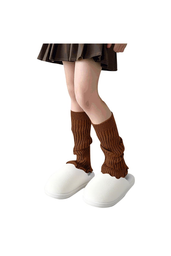 Leg Warmers for Girls Classic Solid Color Slouchy Stretchy Knit Long Socks for Party Sports 5-16 Years
