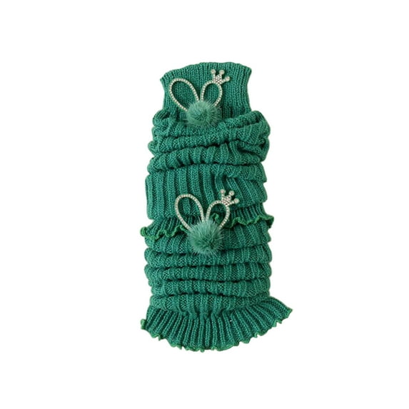 KyCheLot Leg Warmers for Girls Ribbed Knit Thermal Slouchy Knee High Socks Christmas 3-12 Years