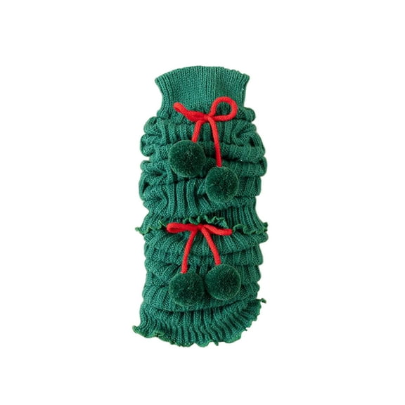 KyCheLot Leg Warmers for Girls Ribbed Knit Thermal Slouchy Knee High Socks Christmas 3-12 Years