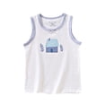 thumbnail image 1 of KyCheLot Little Girls Breathable Tank Tops Crewneck Print Cotton Sleeveless Wicking Summer Undershirts 3-11 Years, 1 of 3
