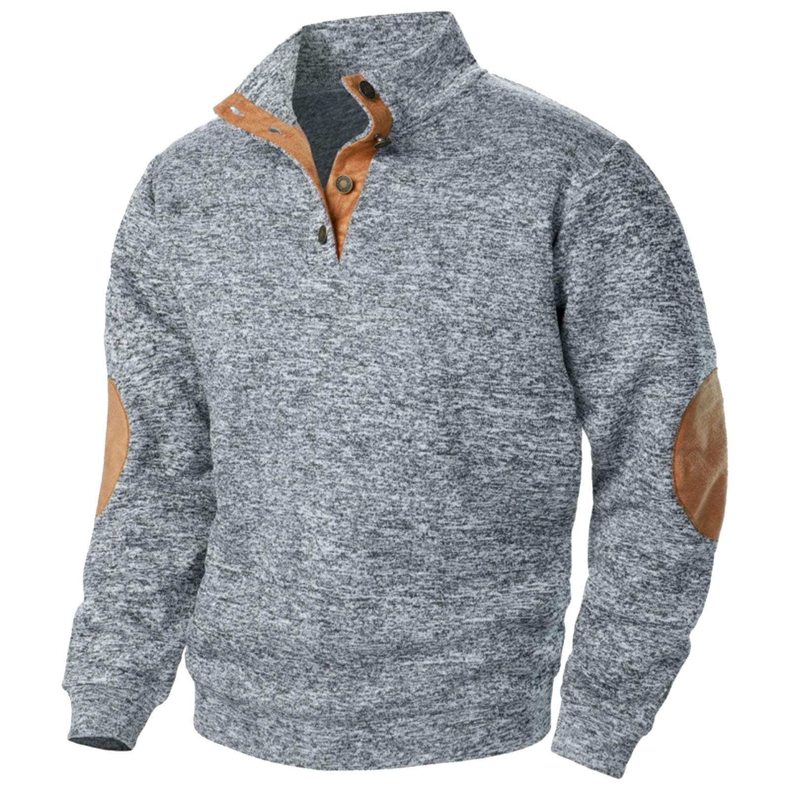 Heath - Men's Long Sleeve Shirt with Stand Collar main image 0