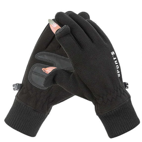KyCheLot Men and Women Gloves Winter Windproof Full Finger Thicken Gloves Casual Cycling Warm Gloves