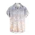 thumbnail image 1 of KyCheLot Men's Casual Beach Shirt Lightweight Button down Print Short Sleeve Blouse Summer Tops for Men, 1 of 3