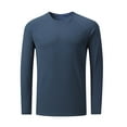 thumbnail image 1 of KyCheLot Men's Long Sleeve Shirts Workout Lightweight Thin Breathable Solid Color Undershirts with Thumb Hole, 1 of 7
