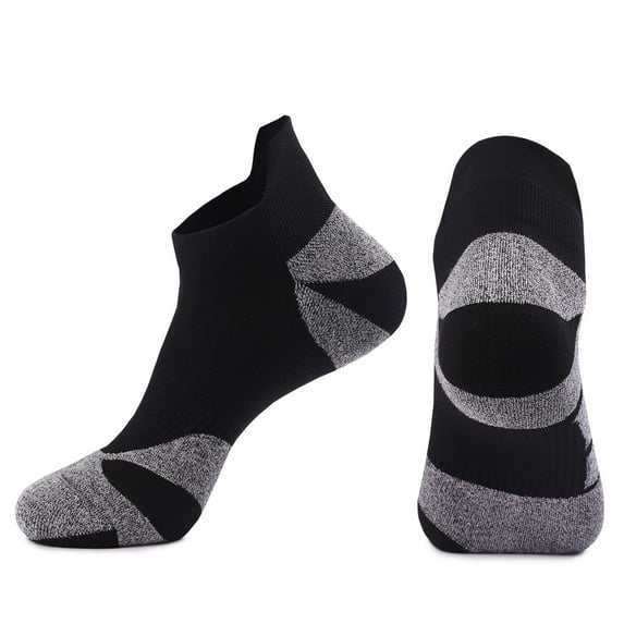 KyCheLot Men's Running Socks Wicking Sports Non-slip Cushioned Low Cut Athletic Socks