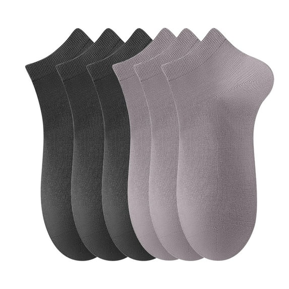 KyCheLot Men's Socks 6 Pairs Thin Cotton Breathable Sports Casual Ankle Socks Dailywear