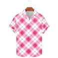 thumbnail image 1 of KyCheLot Mens Button down Shirt Vintage Dress Shirt Short Sleeve Plaid Summer Work Shirts Casual Plus Size, 1 of 4