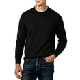 thumbnail image 1 of KyCheLot Mens Shirts Crew Neck Long Sleeve Knit Sweater Warmth Loose Casual Daily Outdoor Layer Pullover, 1 of 4