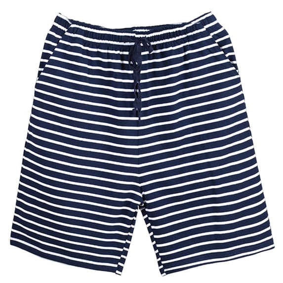 KyCheLot Pajama Short for Men Knee Length Breathale Cotton Loose Elastic Waist Soft Sleepwear Shorts with Pockets