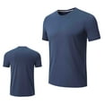 thumbnail image 1 of KyCheLot Running Shirts for Men Lightweight Sun Protection Lightweight Wicking Short Sleeve Crewneck T-Shirts, 1 of 6