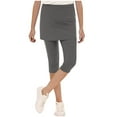thumbnail image 1 of KyCheLot Skirt Legging for Girls Tennis Sport Capris Yoga Legging with Skirts Summer Casual Schoolwear 5-16 Years, 1 of 7