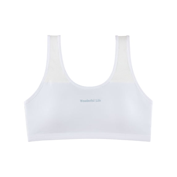 KyCheLot Sports Bra for Girls with Pads Lightweight Comfort Soft Seamless Training Bras 10-14 Years